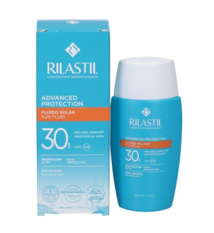 Sun Fluid Advanced Protection SPF30 Rilastil 50ml - Fluido Solare Viso Idratante e Protettivo